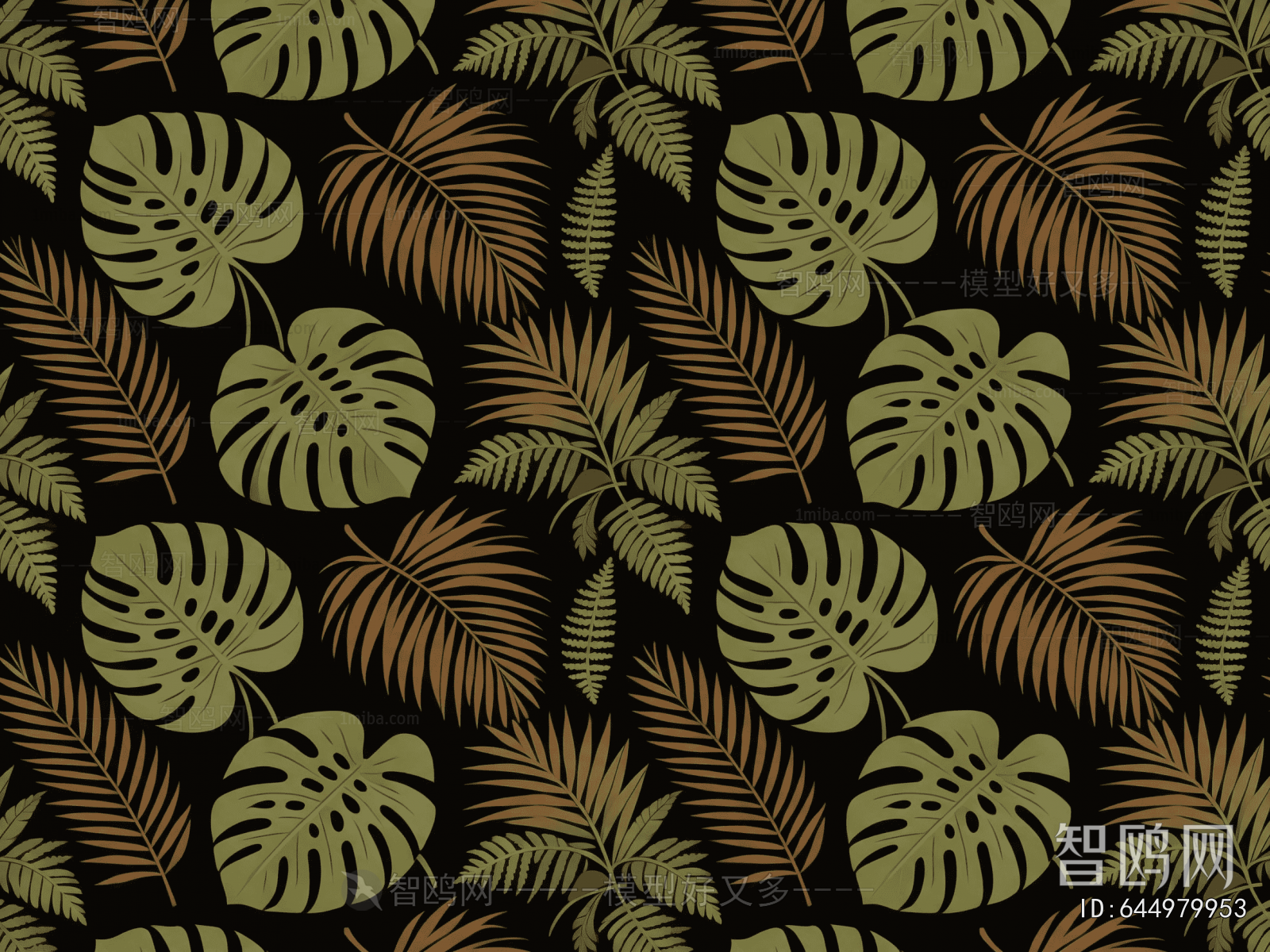 Animal And Plant Pattern Wallpaper