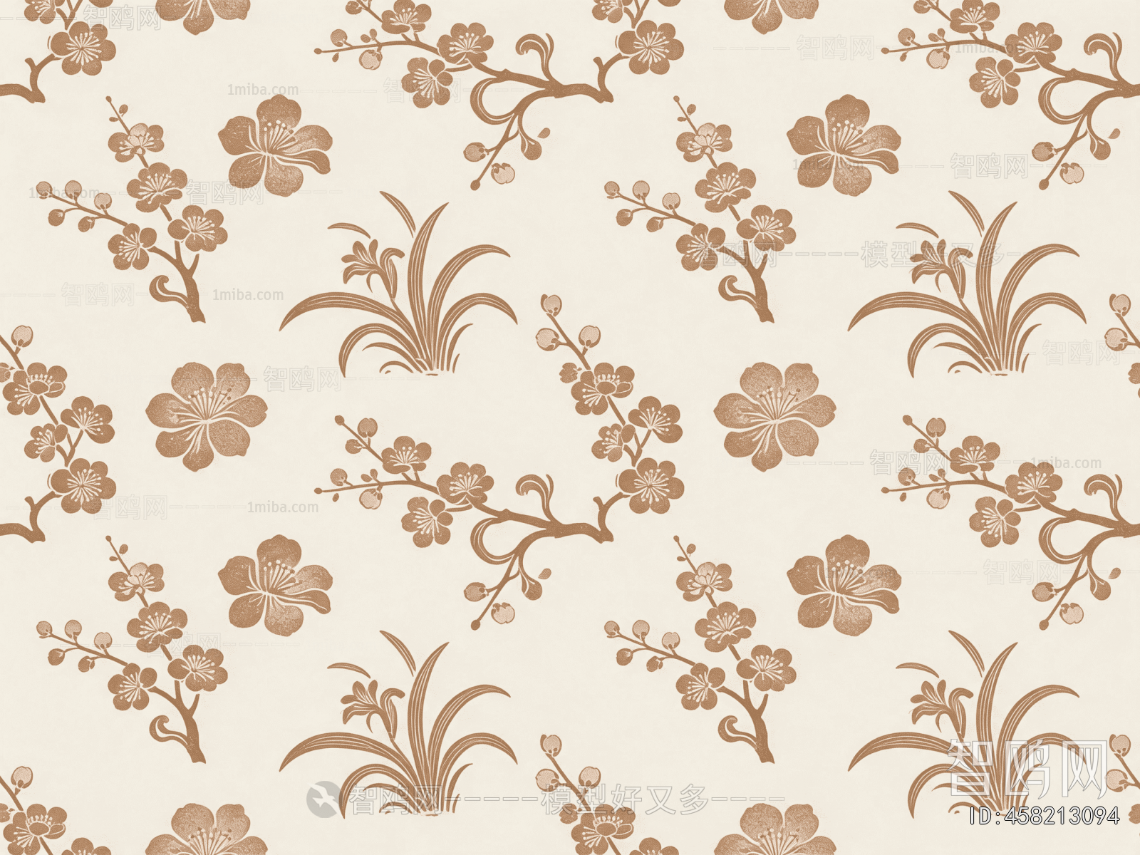 Animal And Plant Pattern Wallpaper