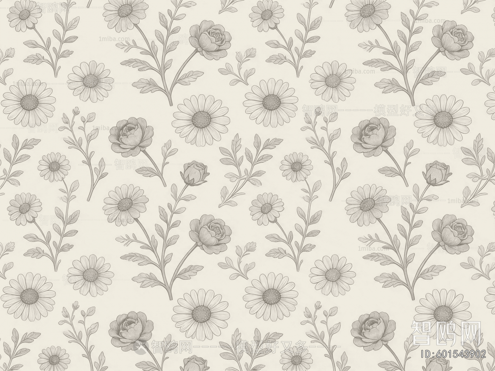 Animal And Plant Pattern Wallpaper