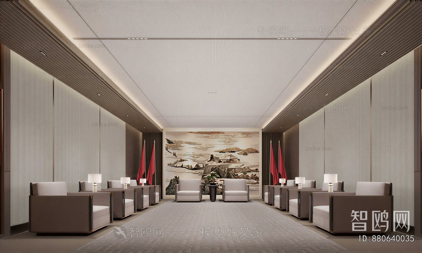 New Chinese Style Reception Room
