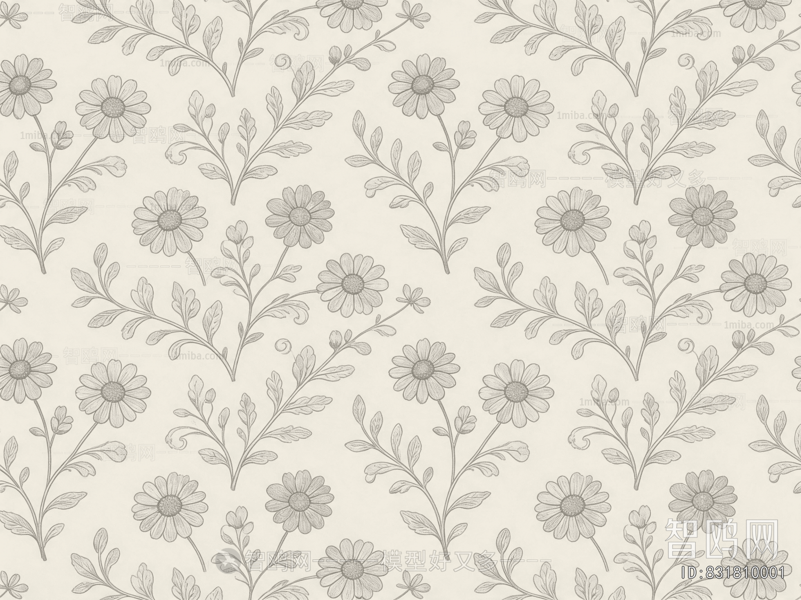 Animal And Plant Pattern Wallpaper