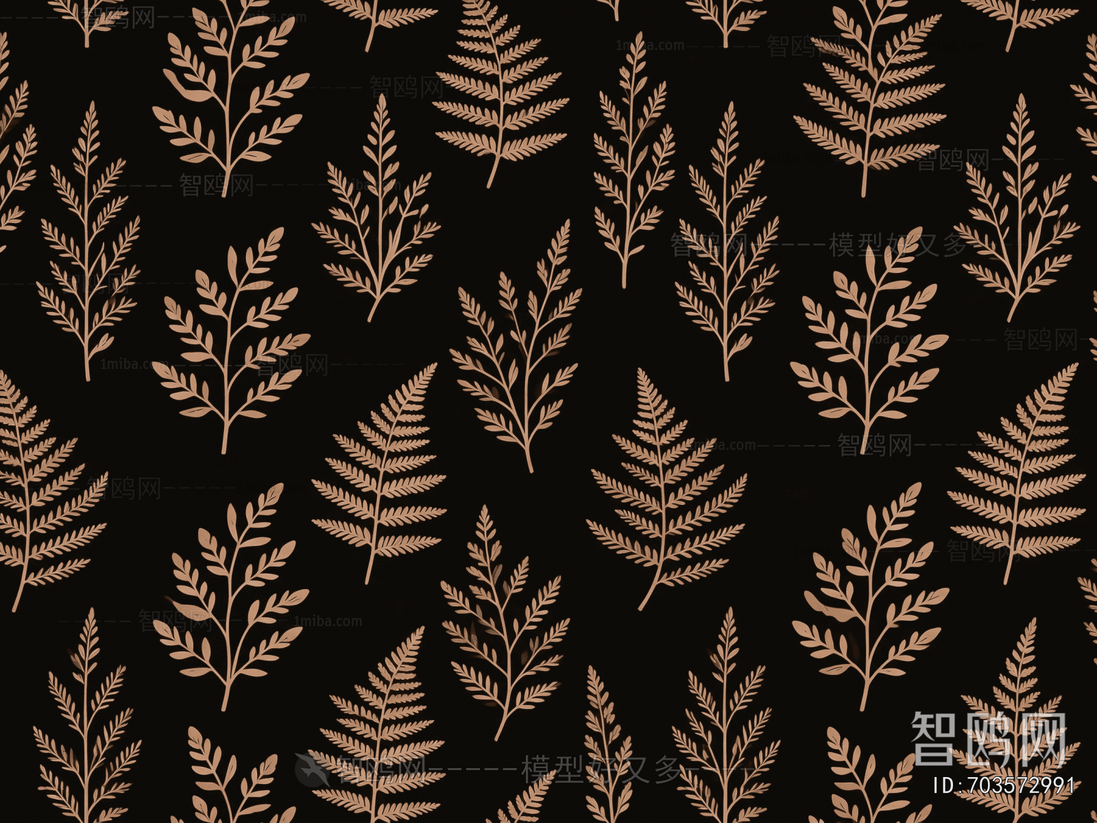 Animal And Plant Pattern Wallpaper