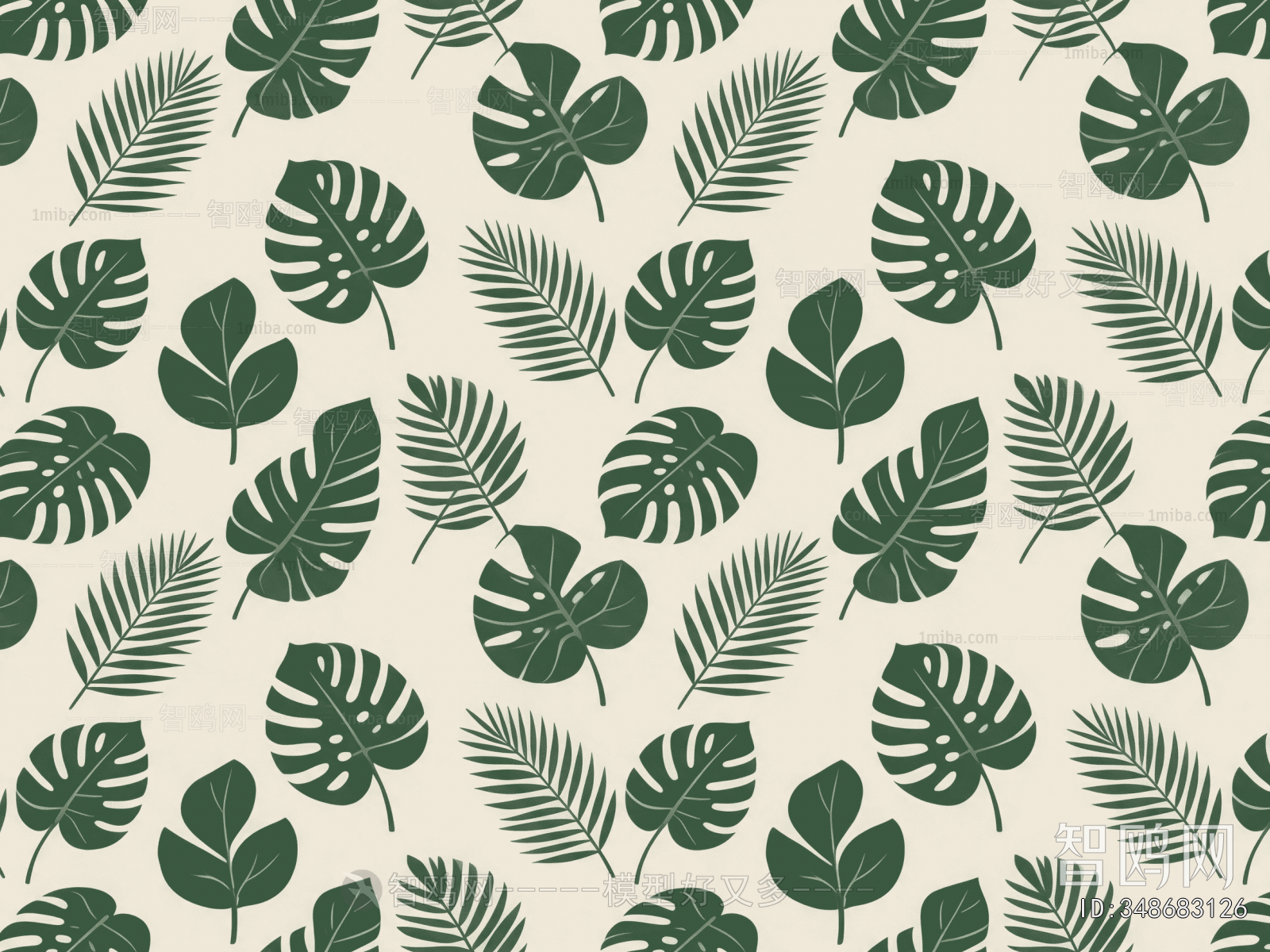 Animal And Plant Pattern Wallpaper