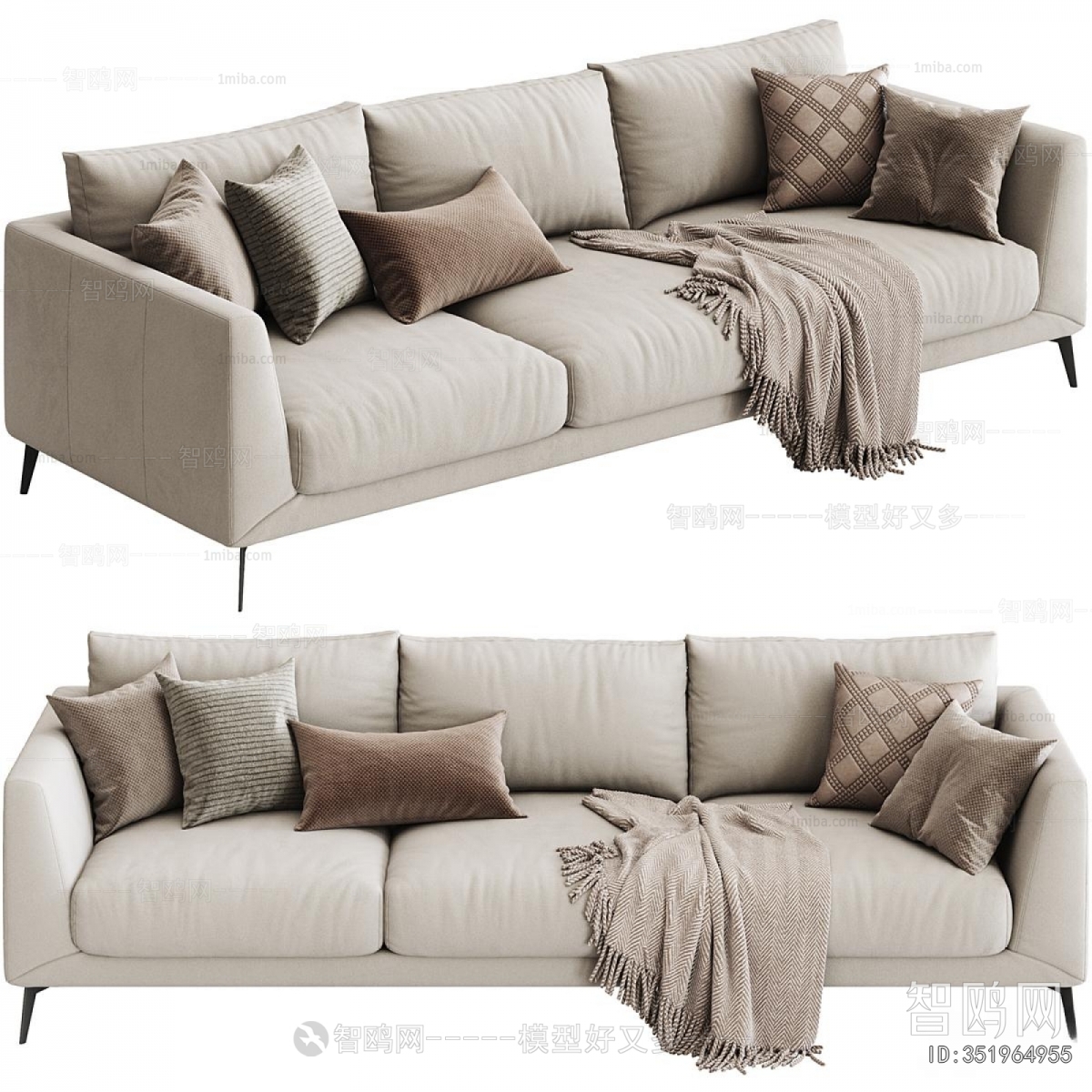 Modern Three-seat Sofa