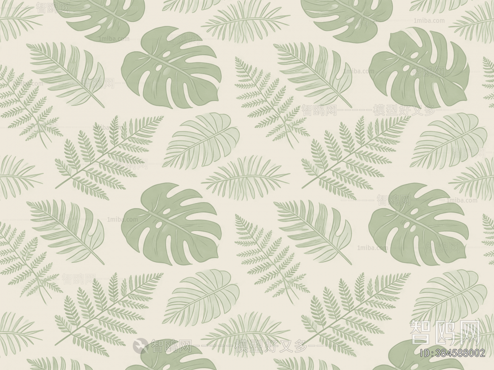 Animal And Plant Pattern Wallpaper