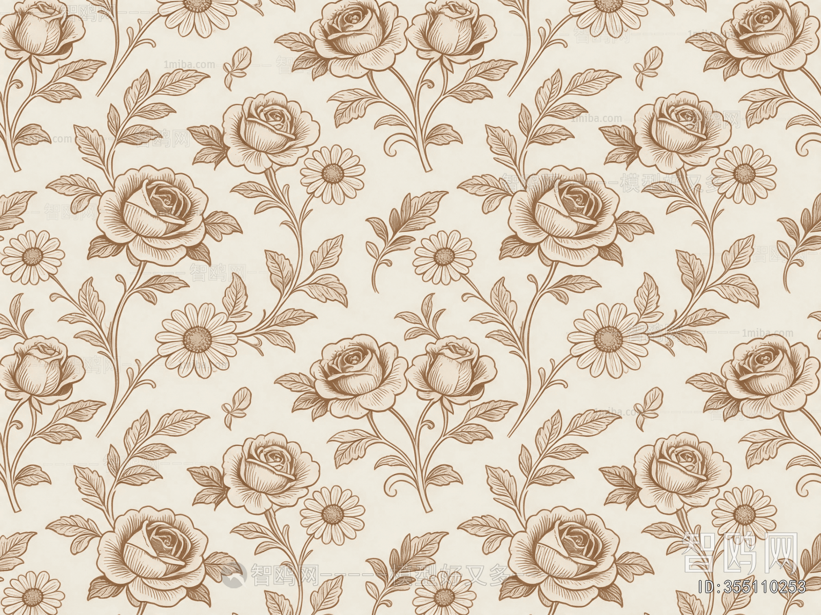 Animal And Plant Pattern Wallpaper