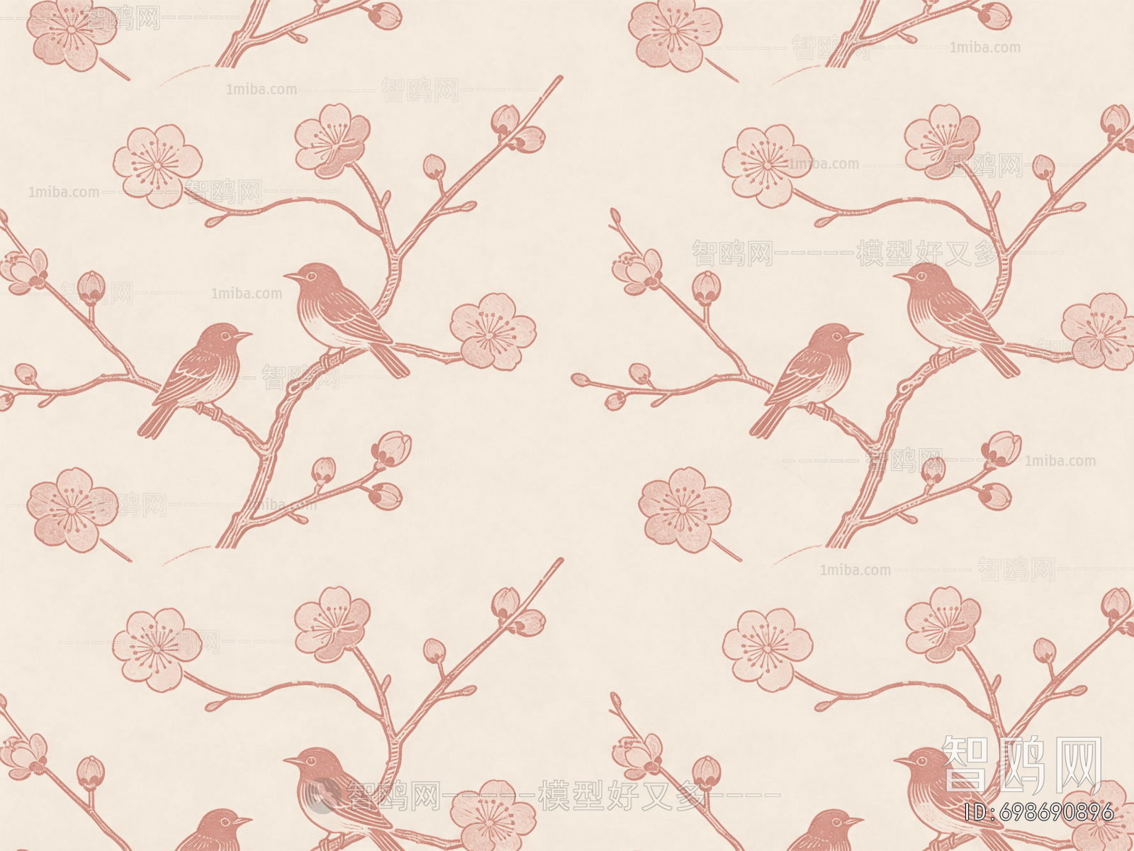 Animal And Plant Pattern Wallpaper