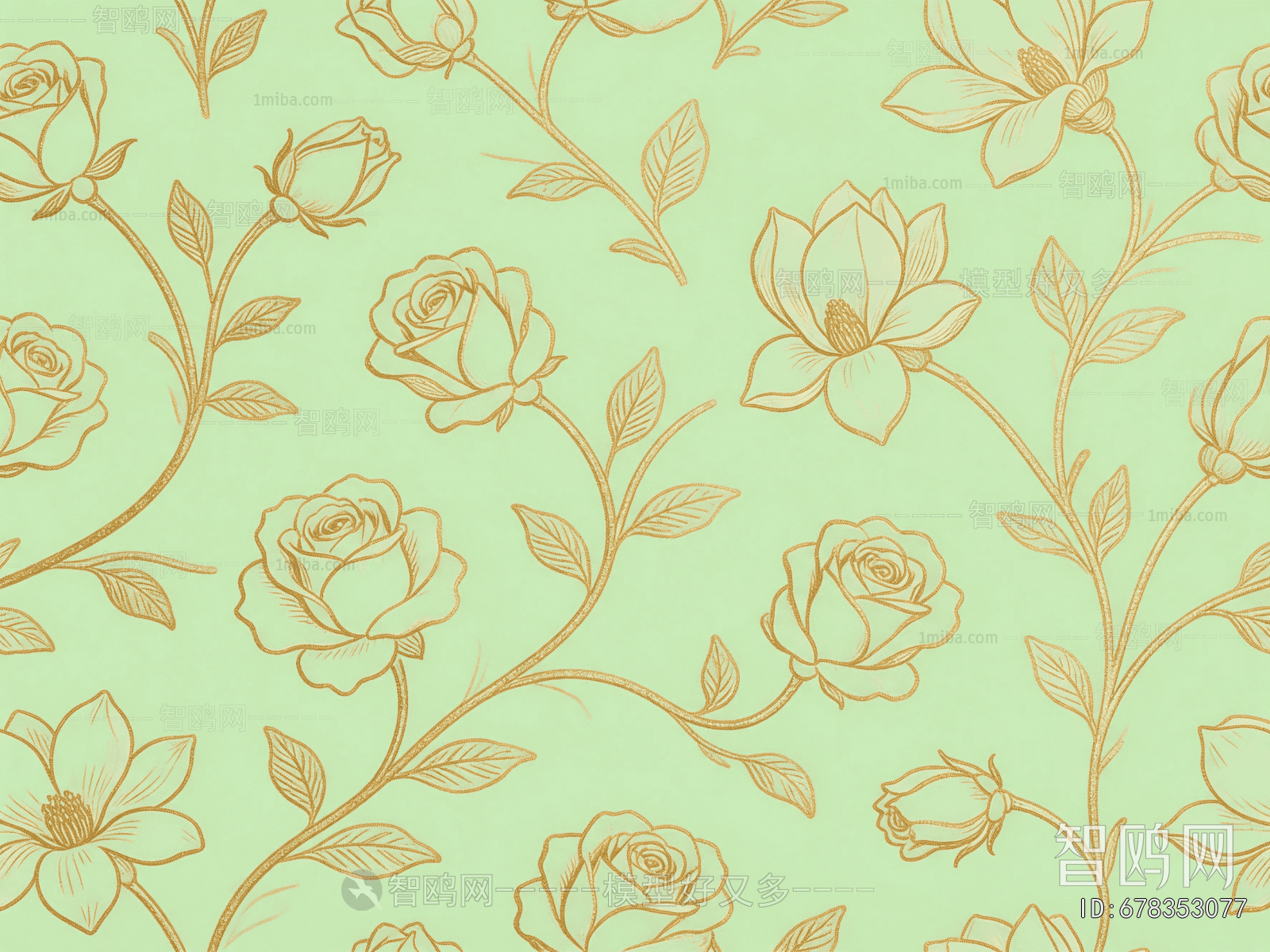 Animal And Plant Pattern Wallpaper