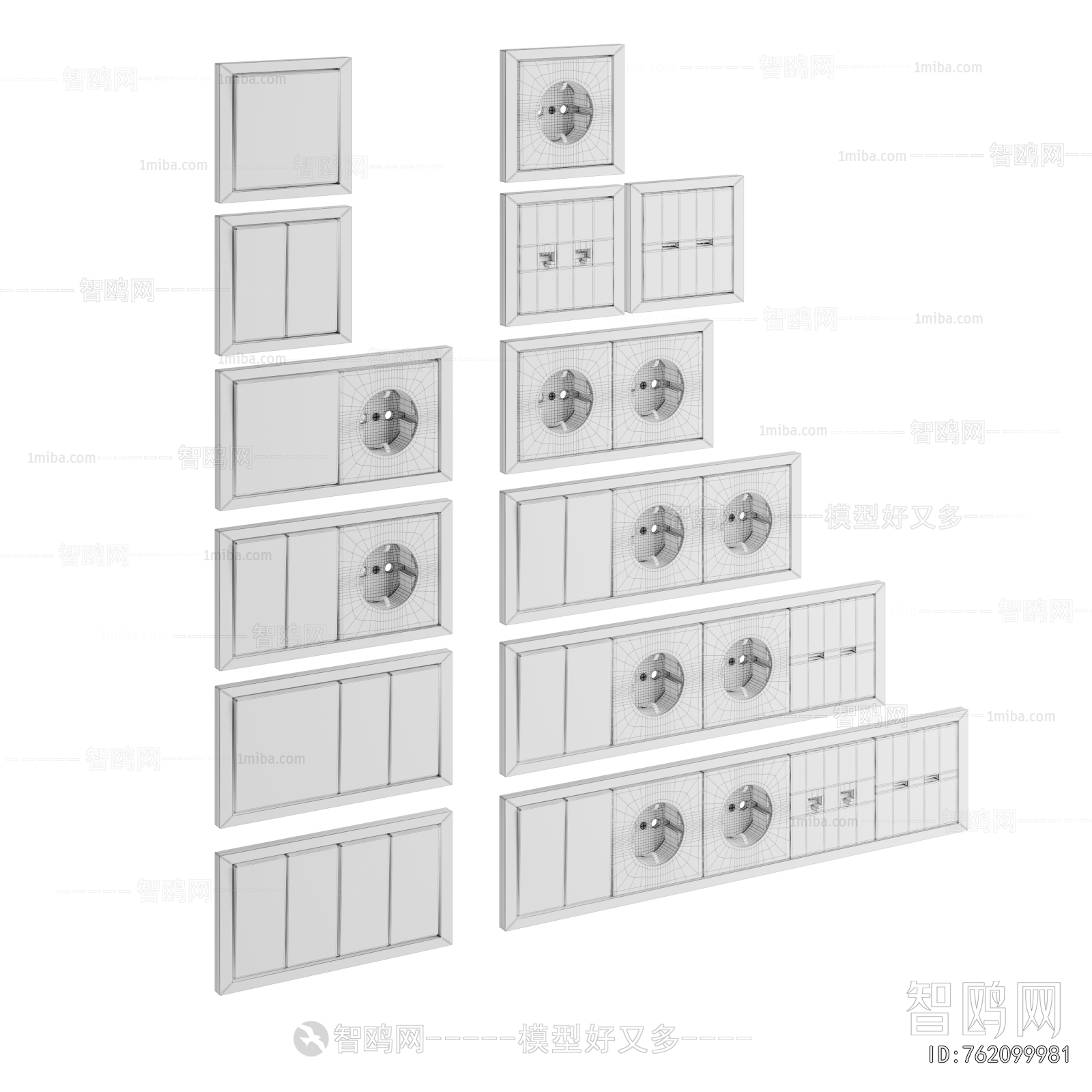 Modern Switch Socket Panel