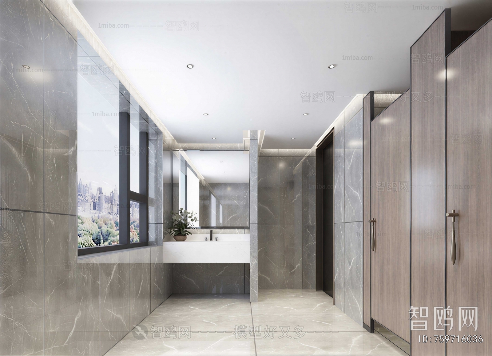 Modern Public Toilet