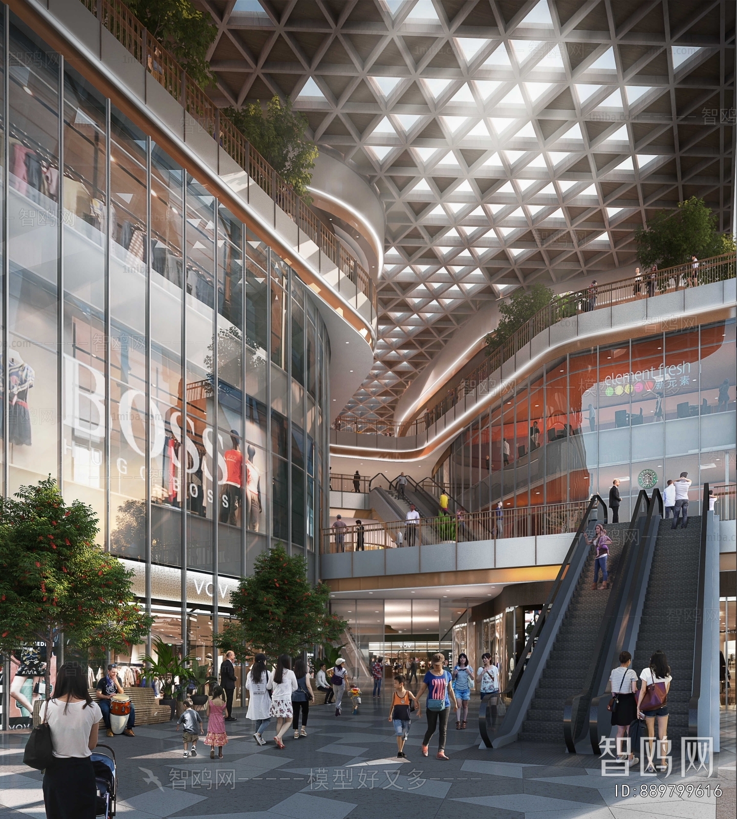 Modern Shopping Mall