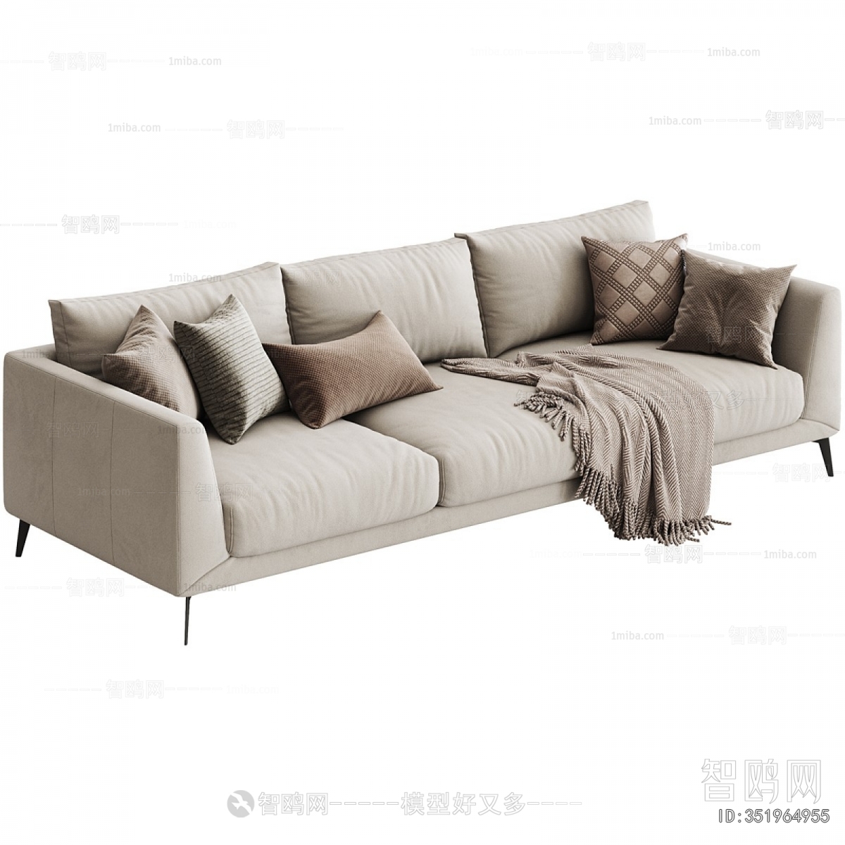 Modern Three-seat Sofa