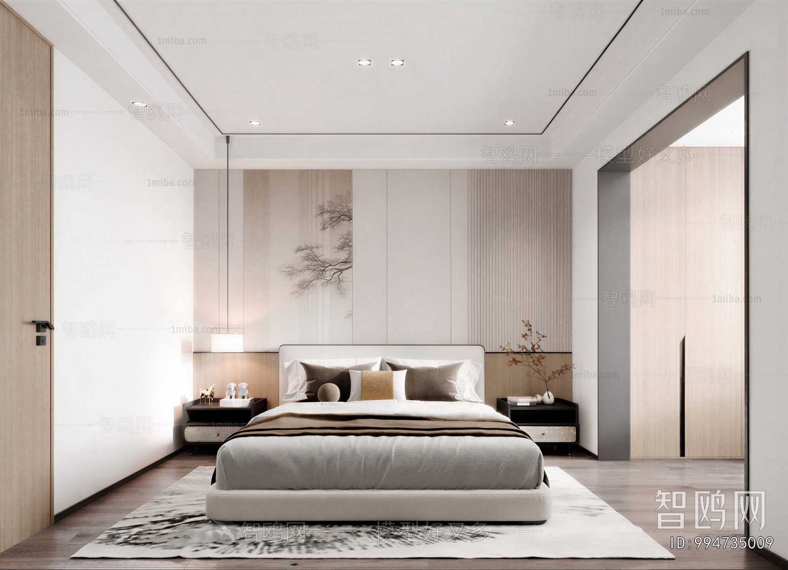 New Chinese Style Bedroom