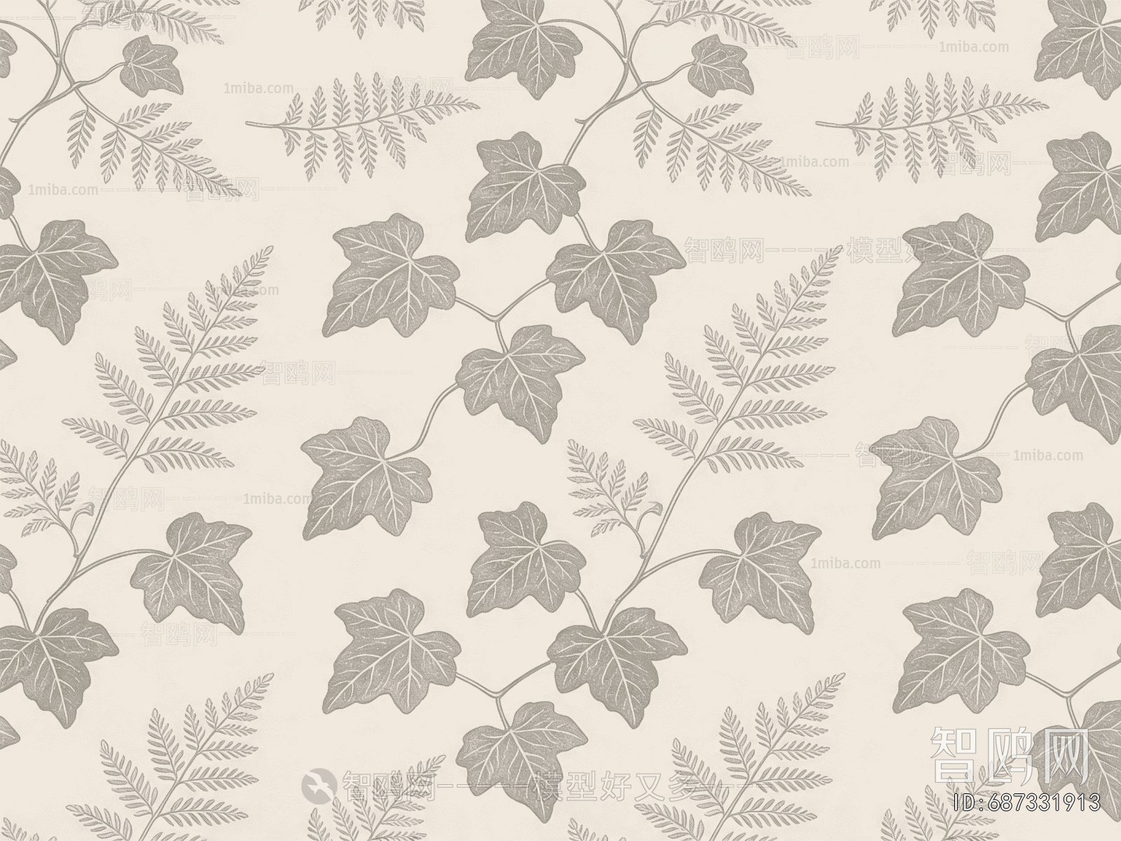 Animal And Plant Pattern Wallpaper