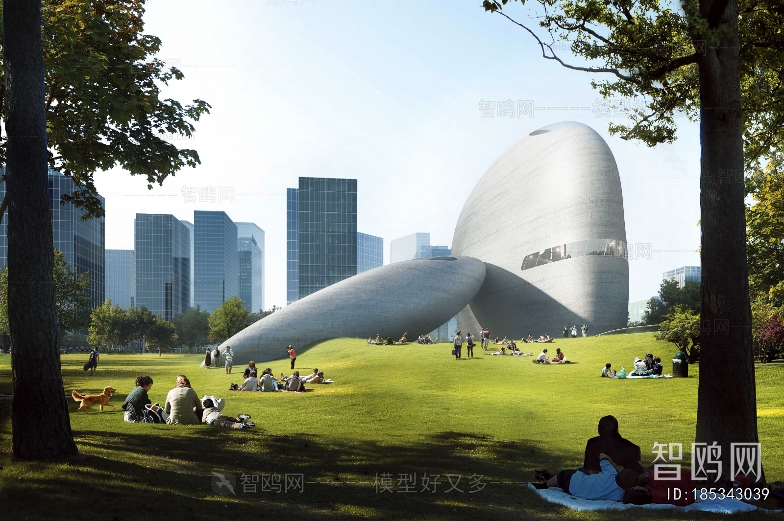 Modern Park Landscape