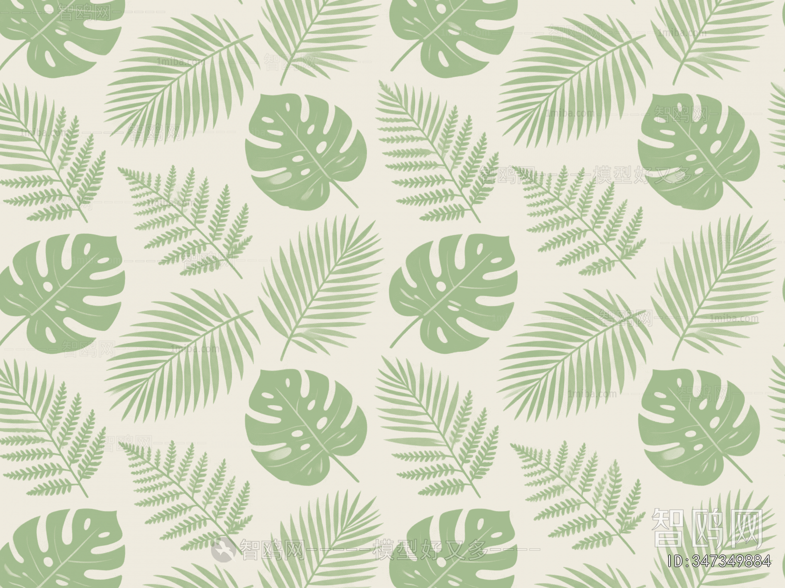 Animal And Plant Pattern Wallpaper
