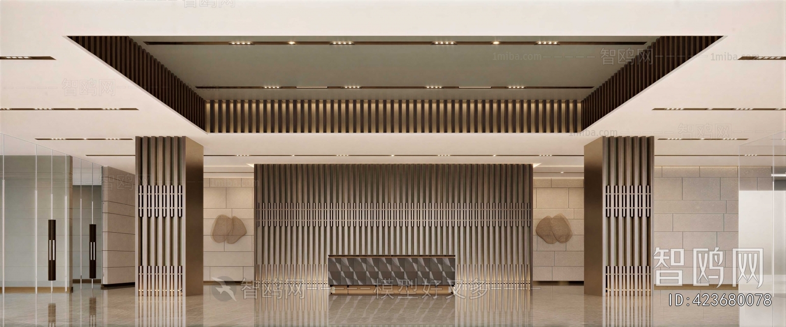 Modern Office Reception Desk