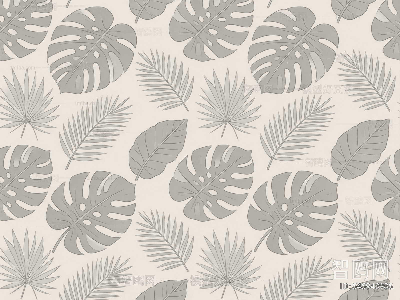 Animal And Plant Pattern Wallpaper