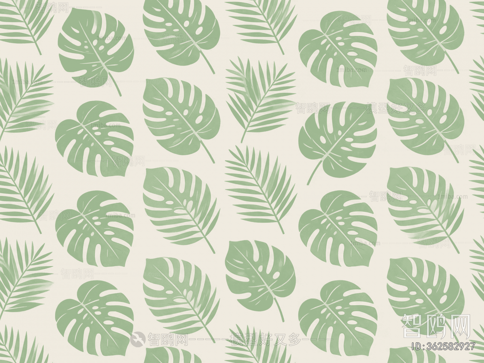 Animal And Plant Pattern Wallpaper