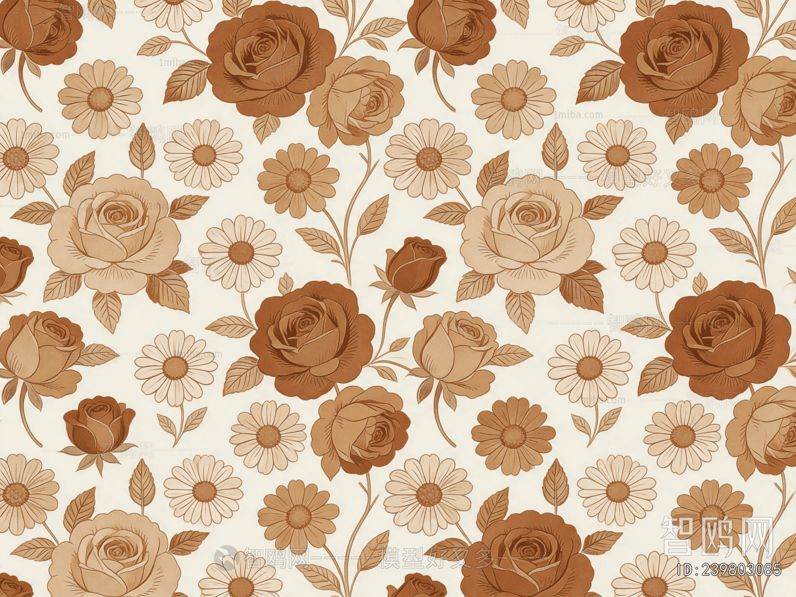 Animal And Plant Pattern Wallpaper