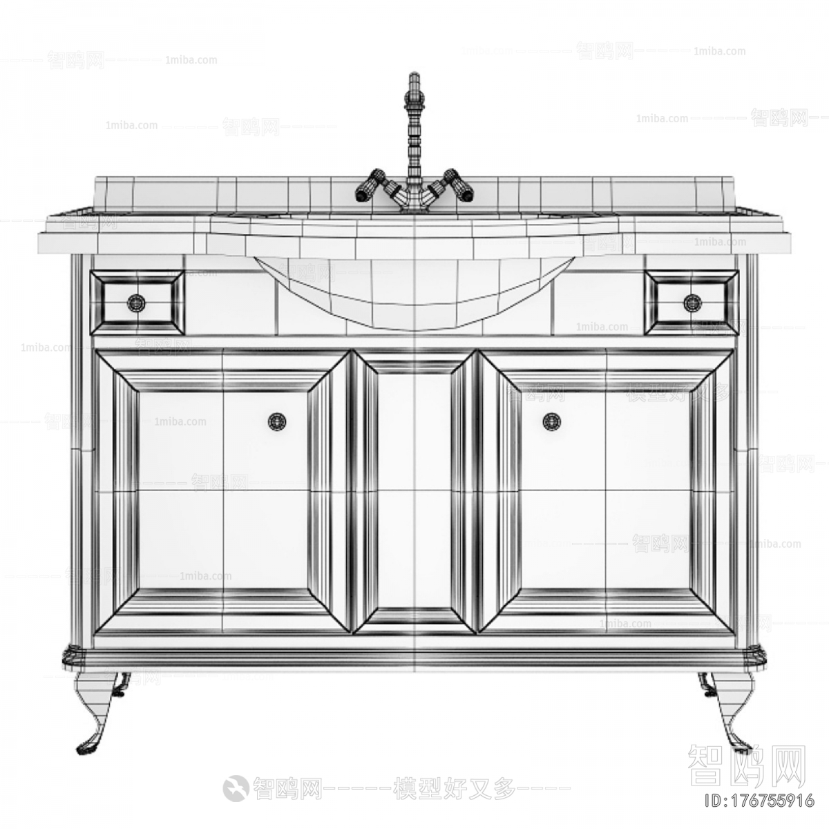 European Style Bathroom Cabinet