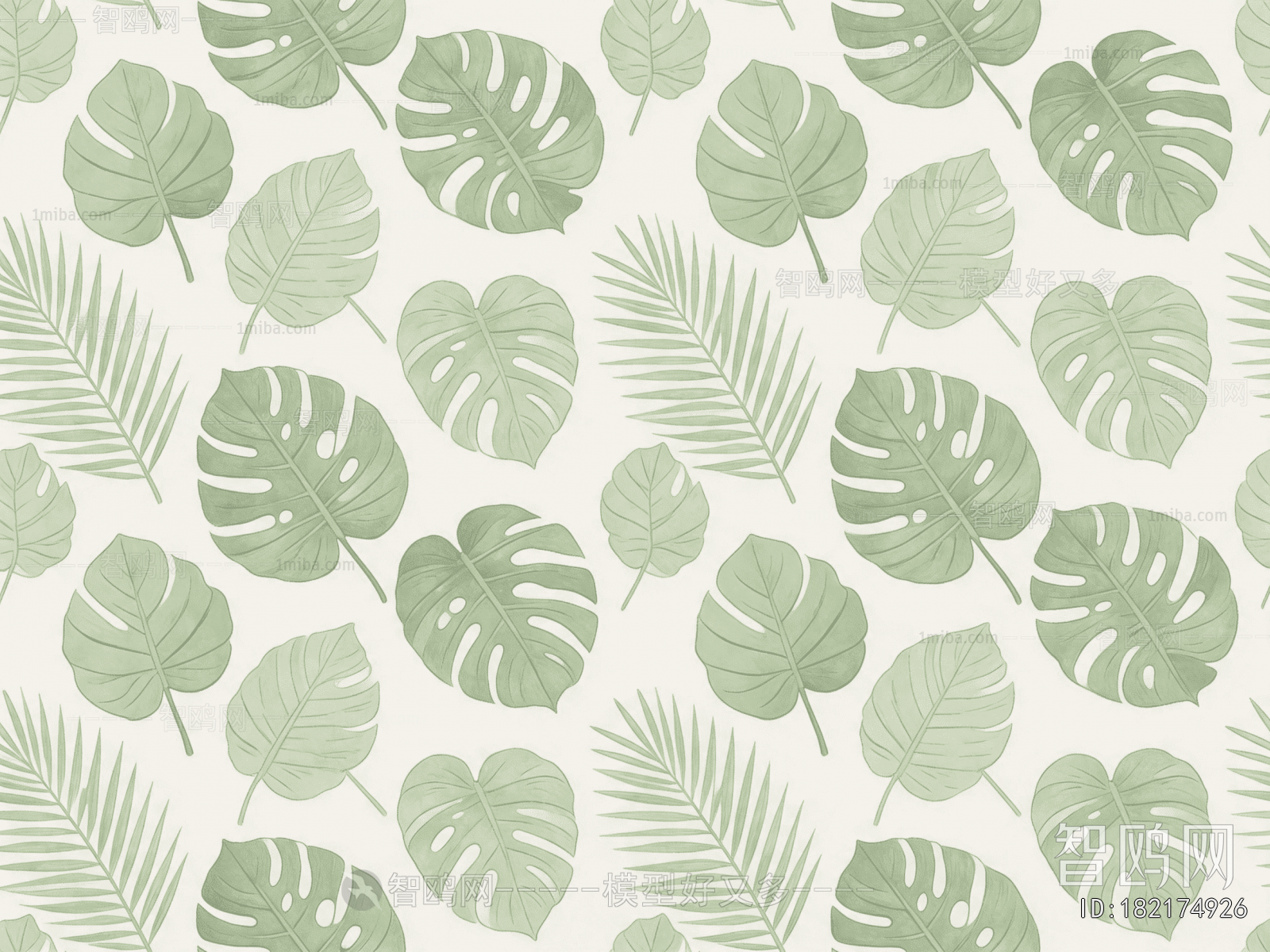 Animal And Plant Pattern Wallpaper