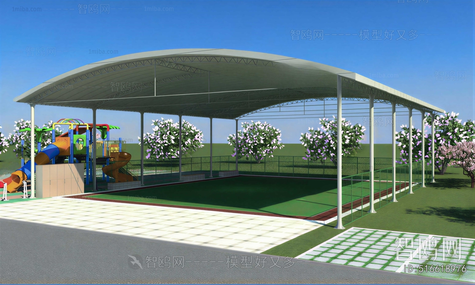 Modern Park Landscape