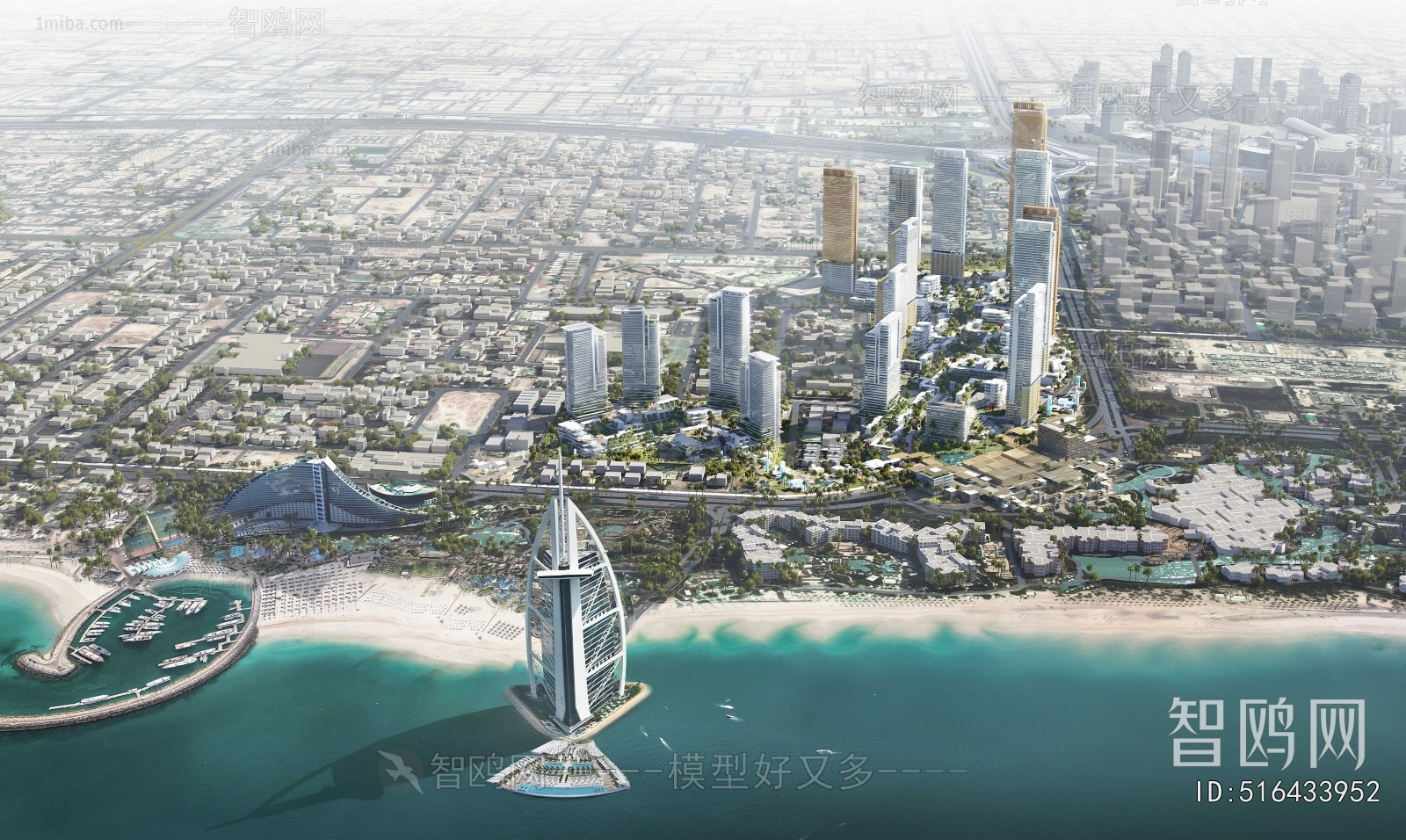 Modern Architectural Bird's-eye View Planning