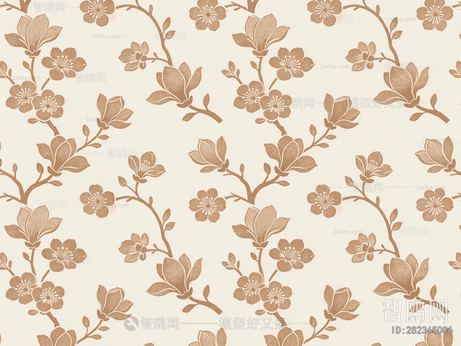 Animal And Plant Pattern Wallpaper