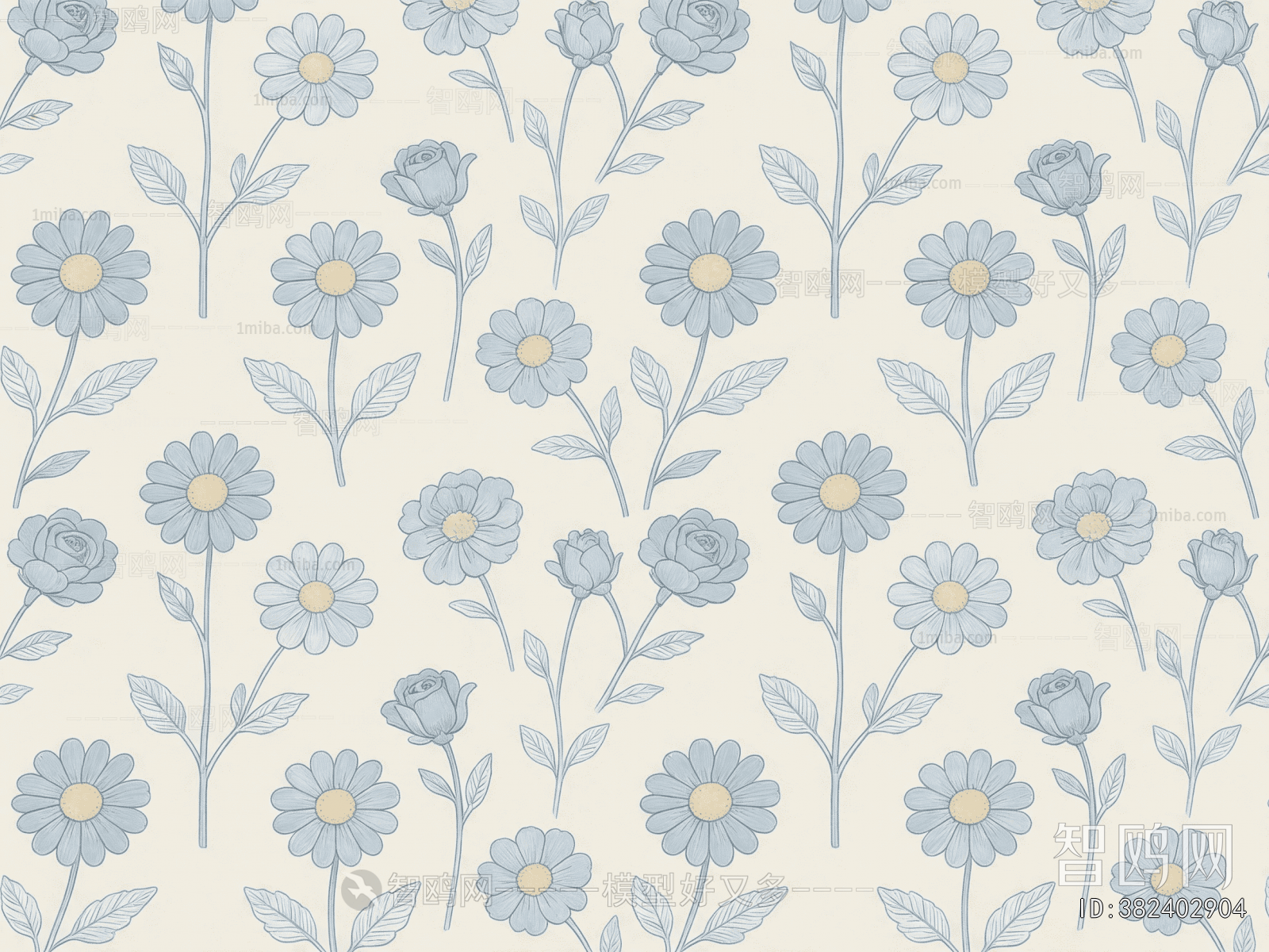 Animal And Plant Pattern Wallpaper