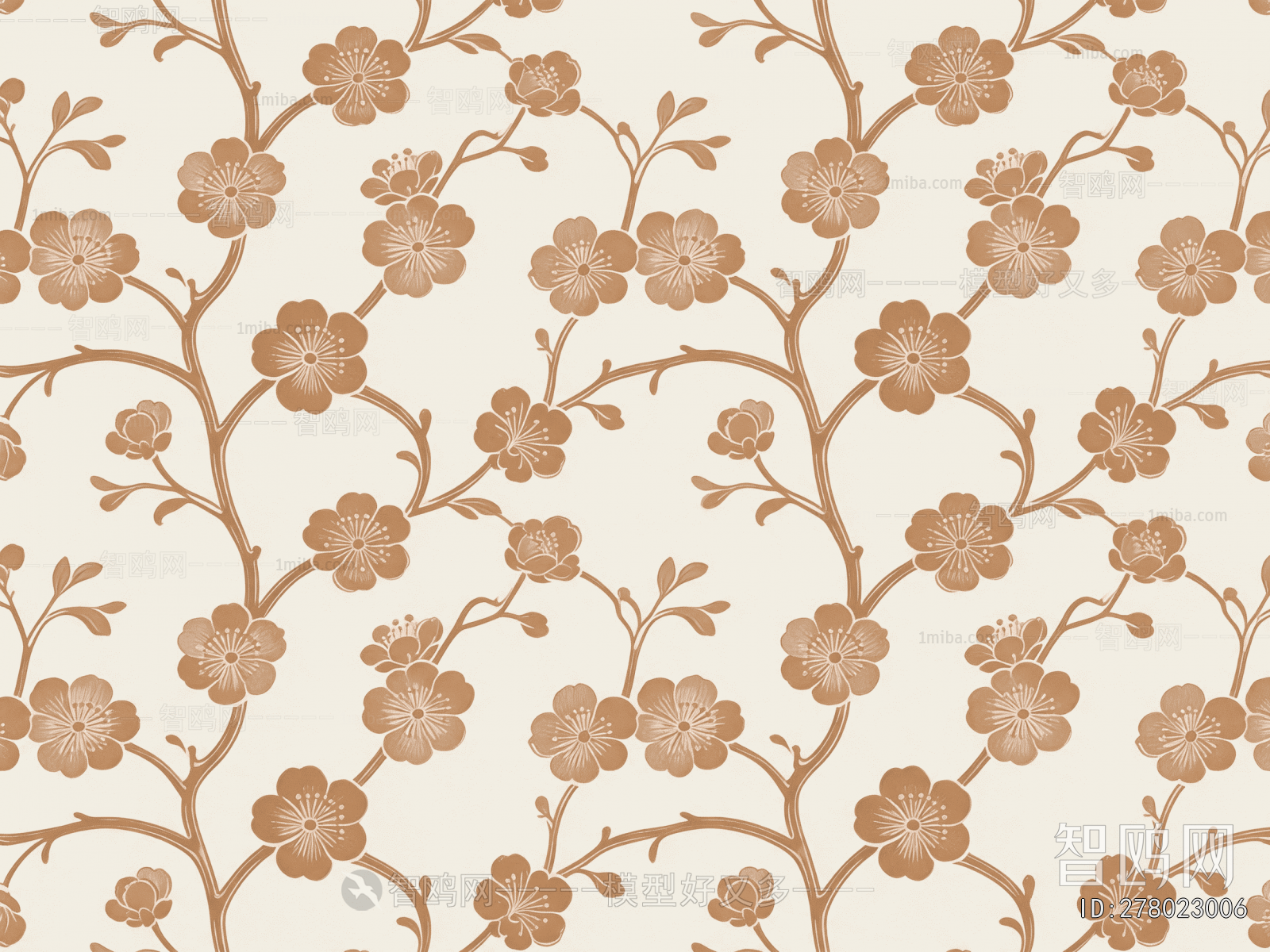 Animal And Plant Pattern Wallpaper