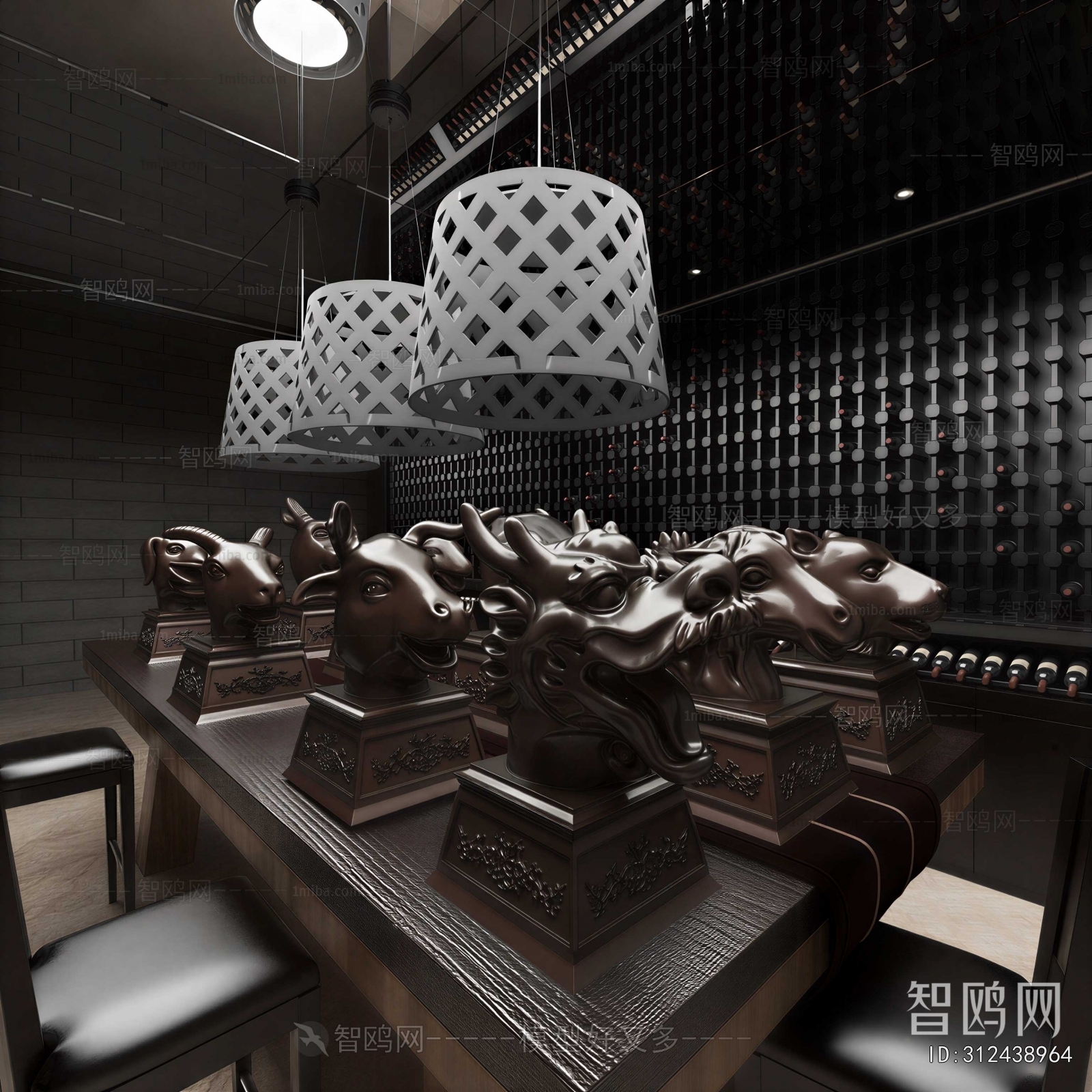 New Chinese Style Wine Cellar/Wine Tasting Room