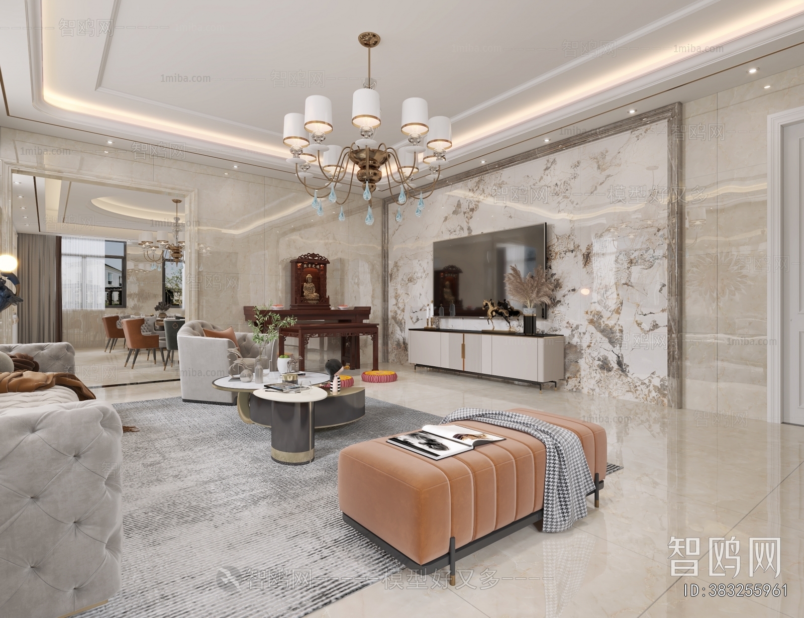 Simple European Style A Living Room