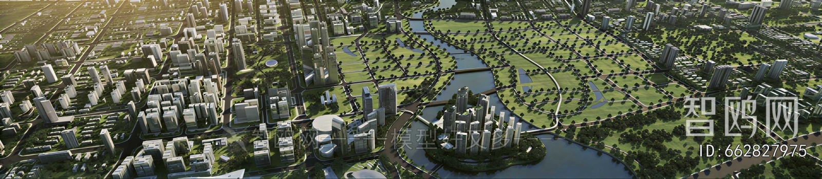 Modern Architectural Bird's-eye View Planning