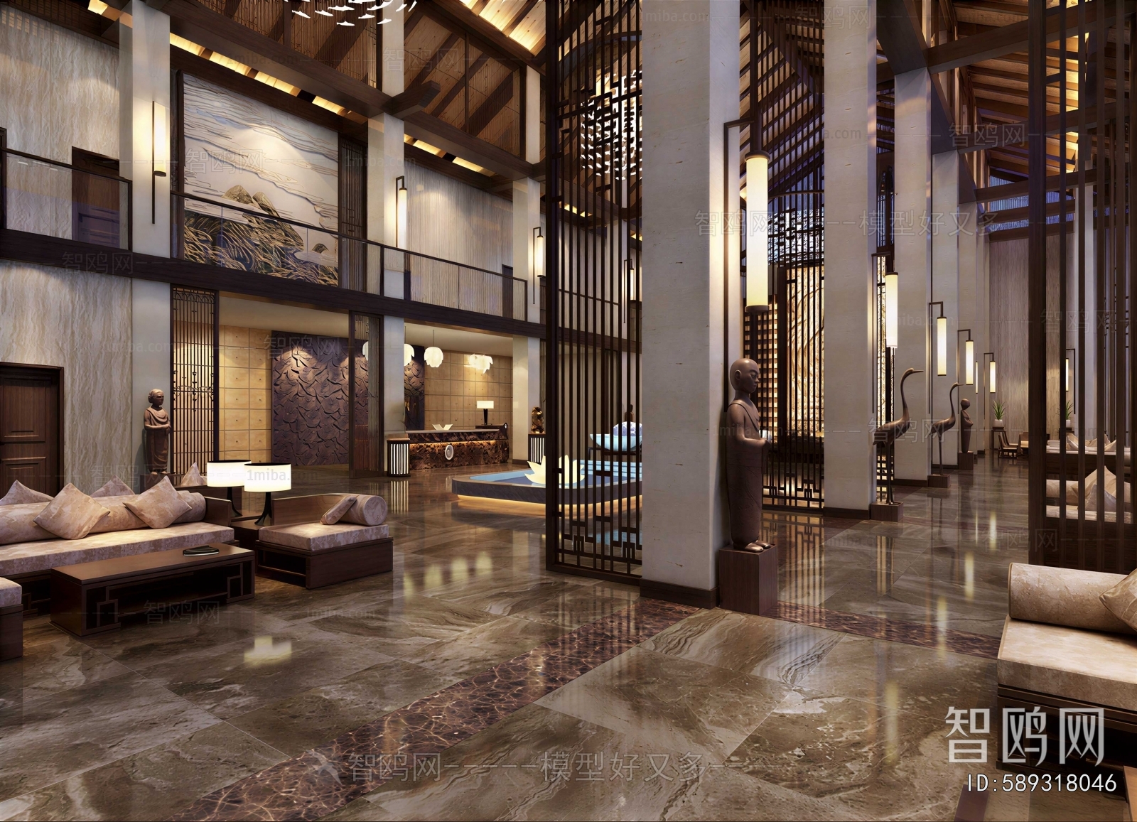 New Chinese Style Lobby Hall