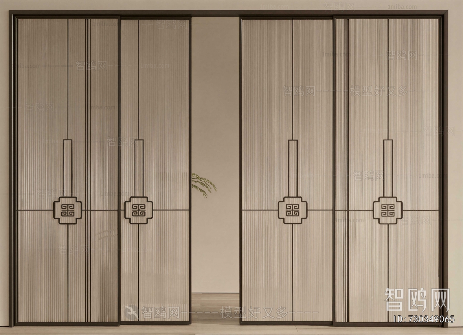 New Chinese Style Sliding Door