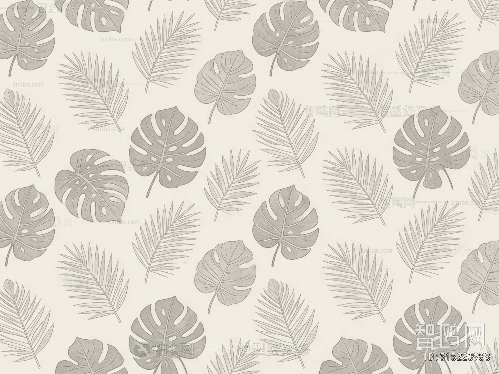 Animal And Plant Pattern Wallpaper