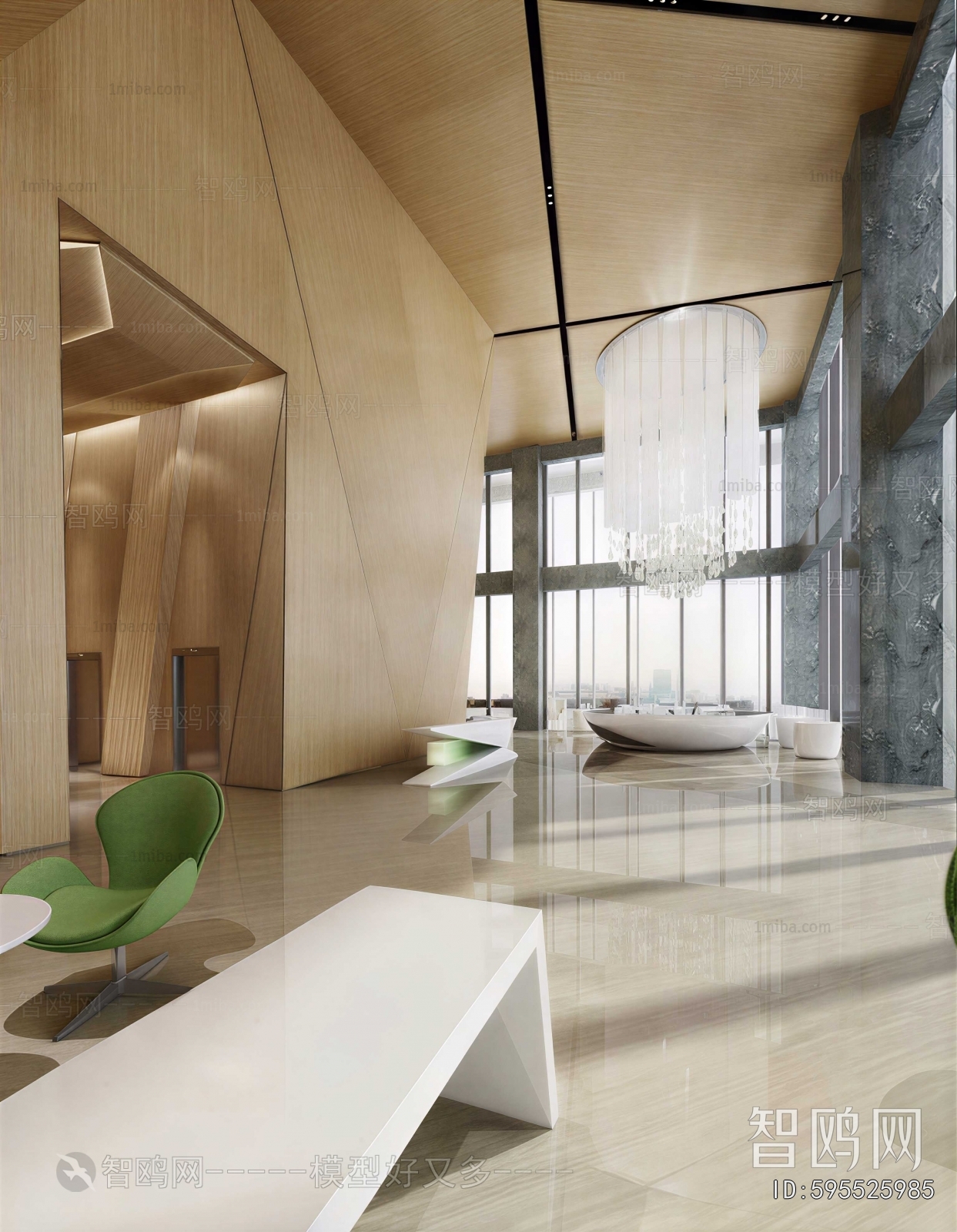 Modern Office Reception Desk