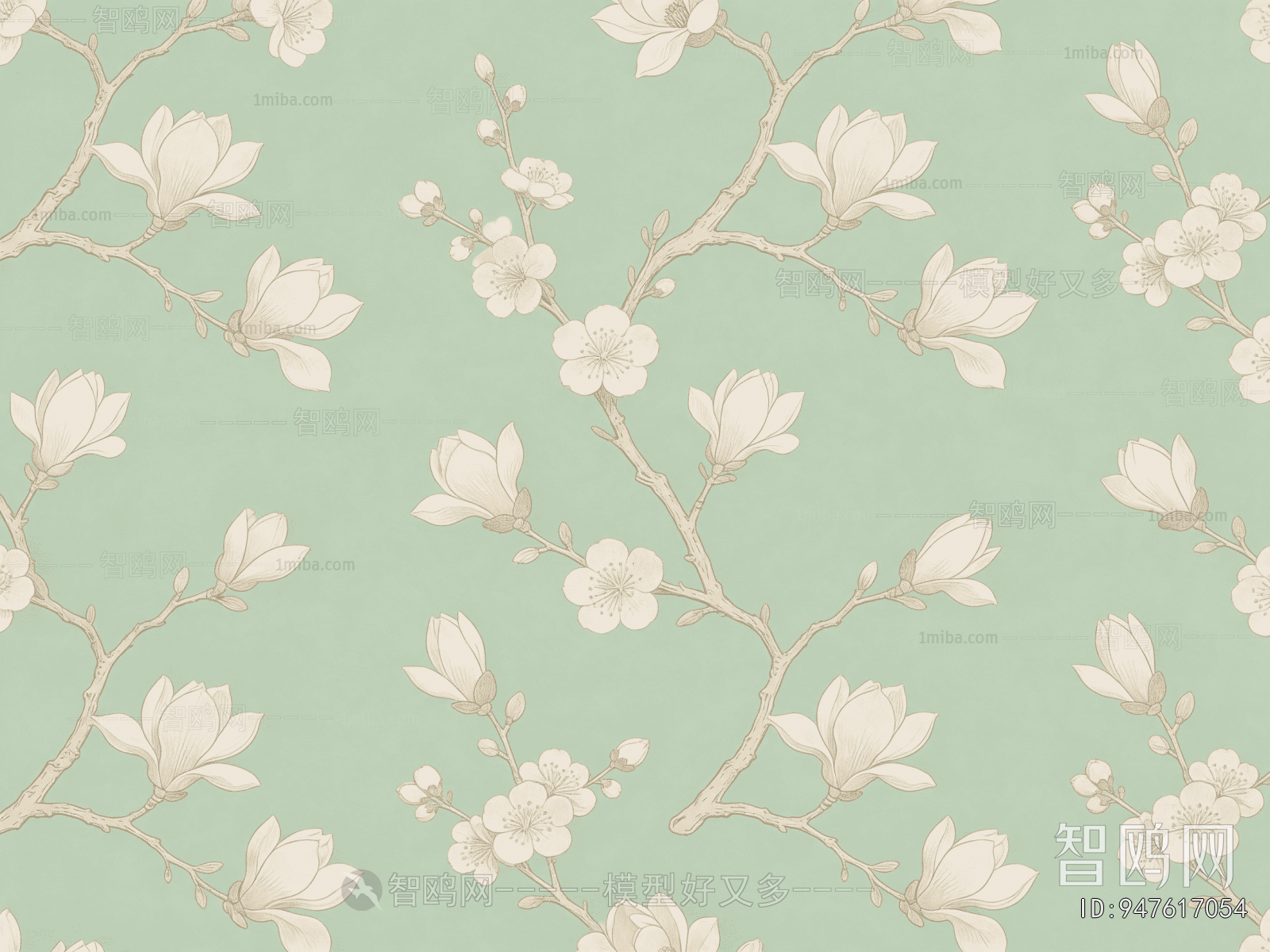 Animal And Plant Pattern Wallpaper