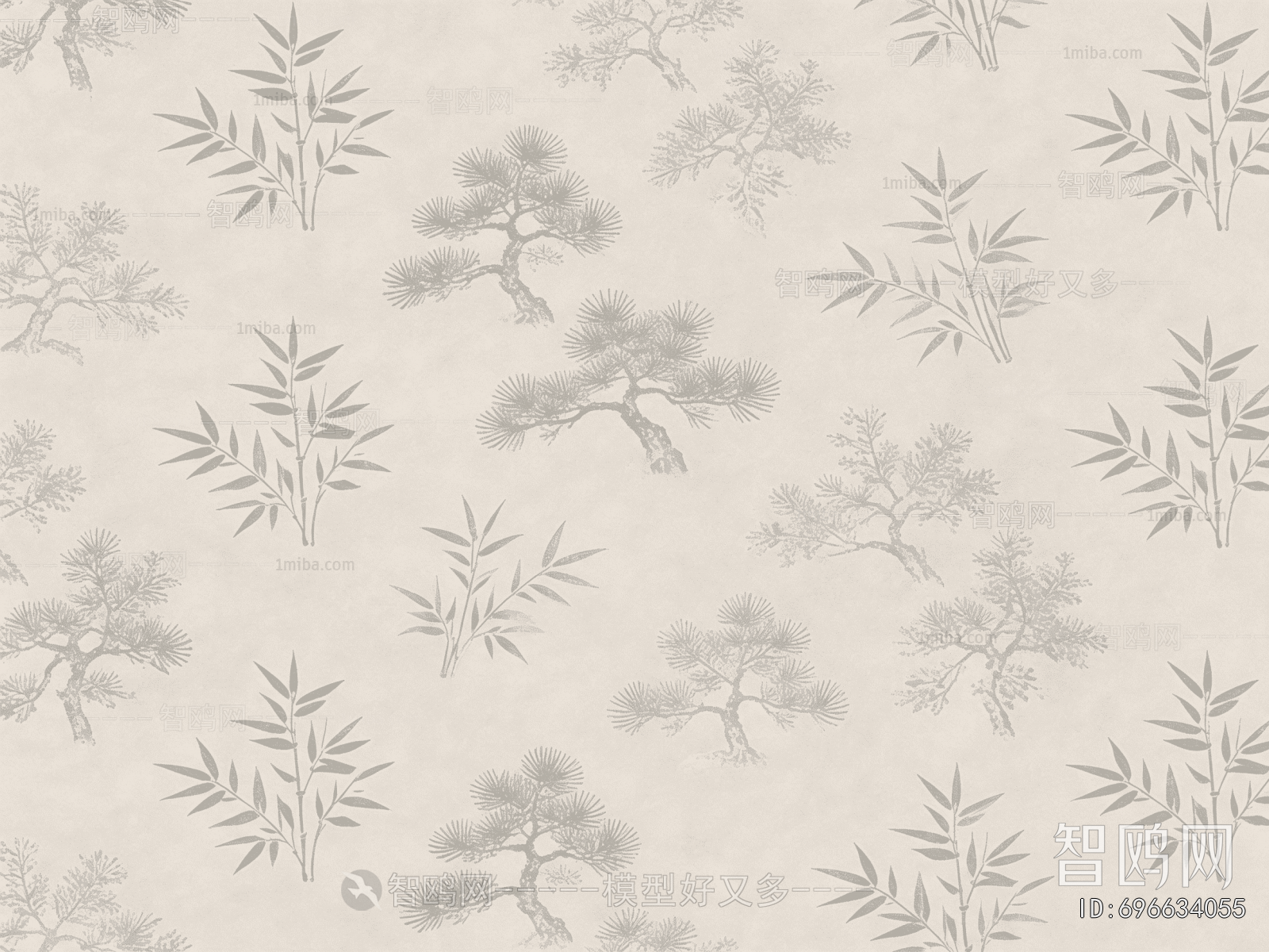 Animal And Plant Pattern Wallpaper