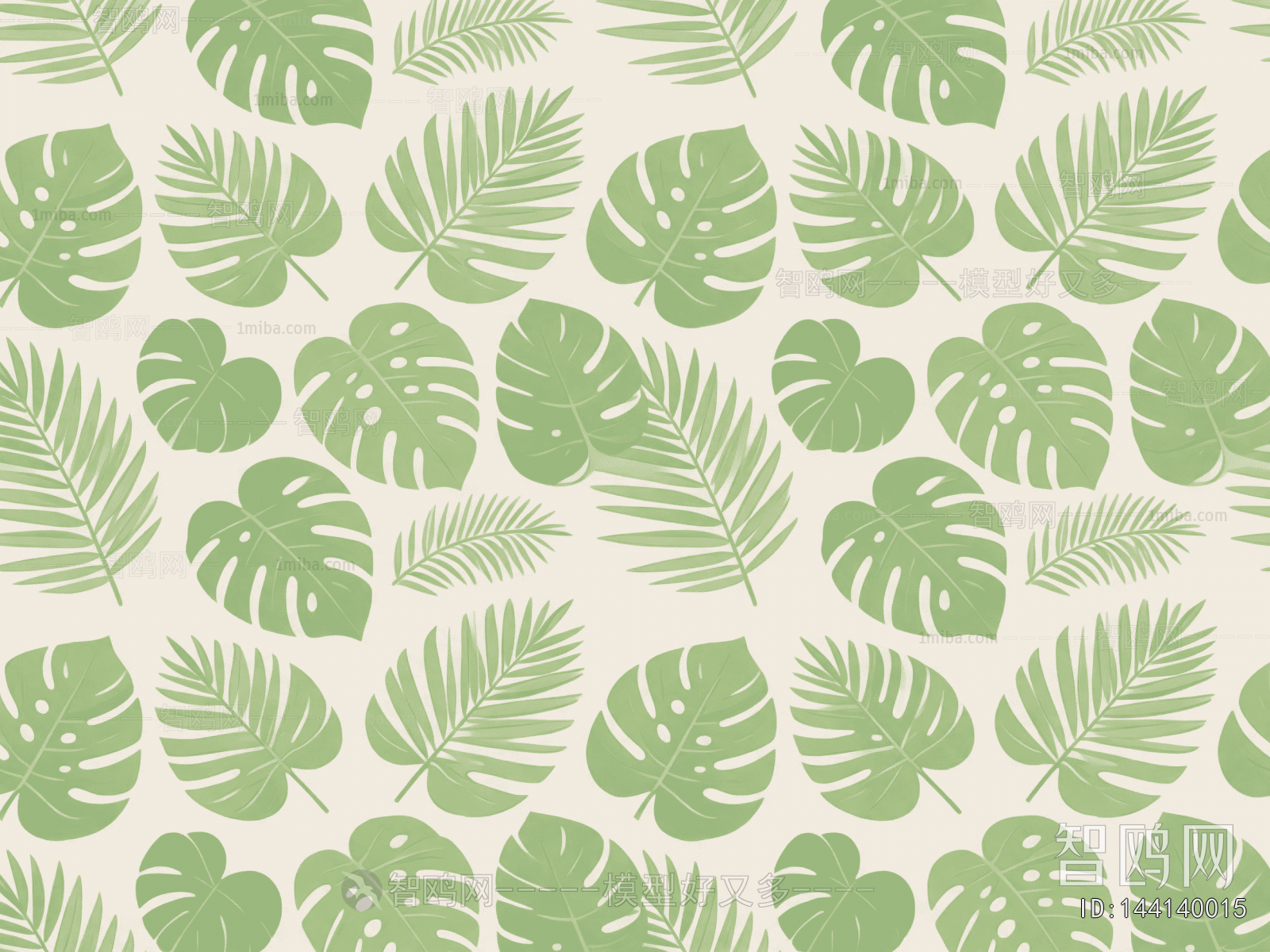 Animal And Plant Pattern Wallpaper