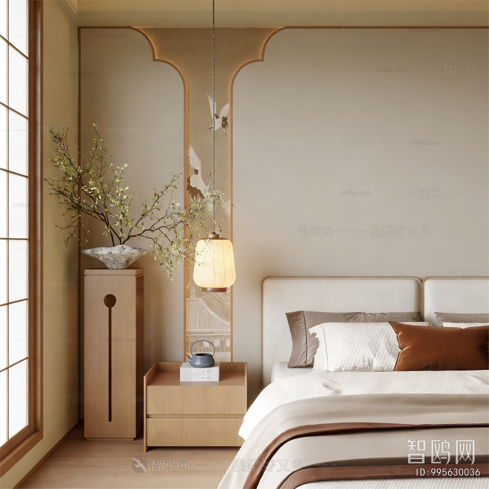 New Chinese Style Bedroom