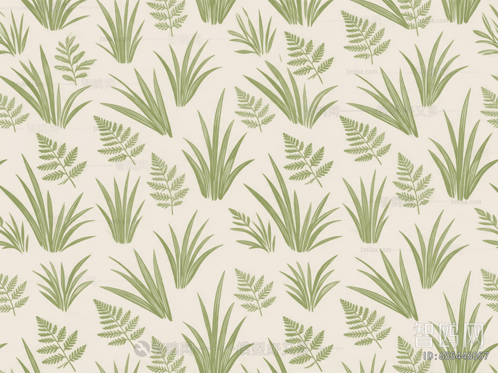 Animal And Plant Pattern Wallpaper