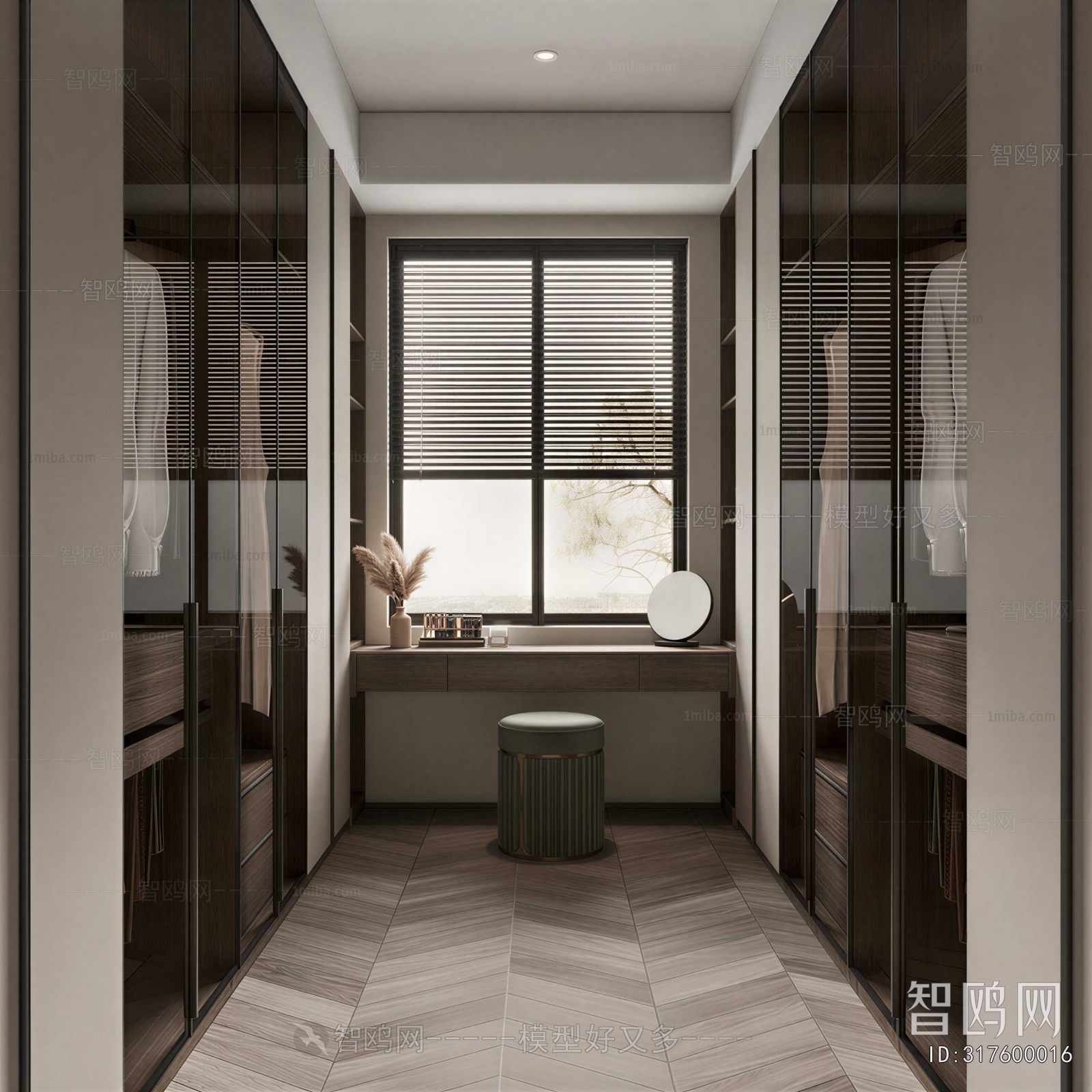Modern Clothes Storage Area