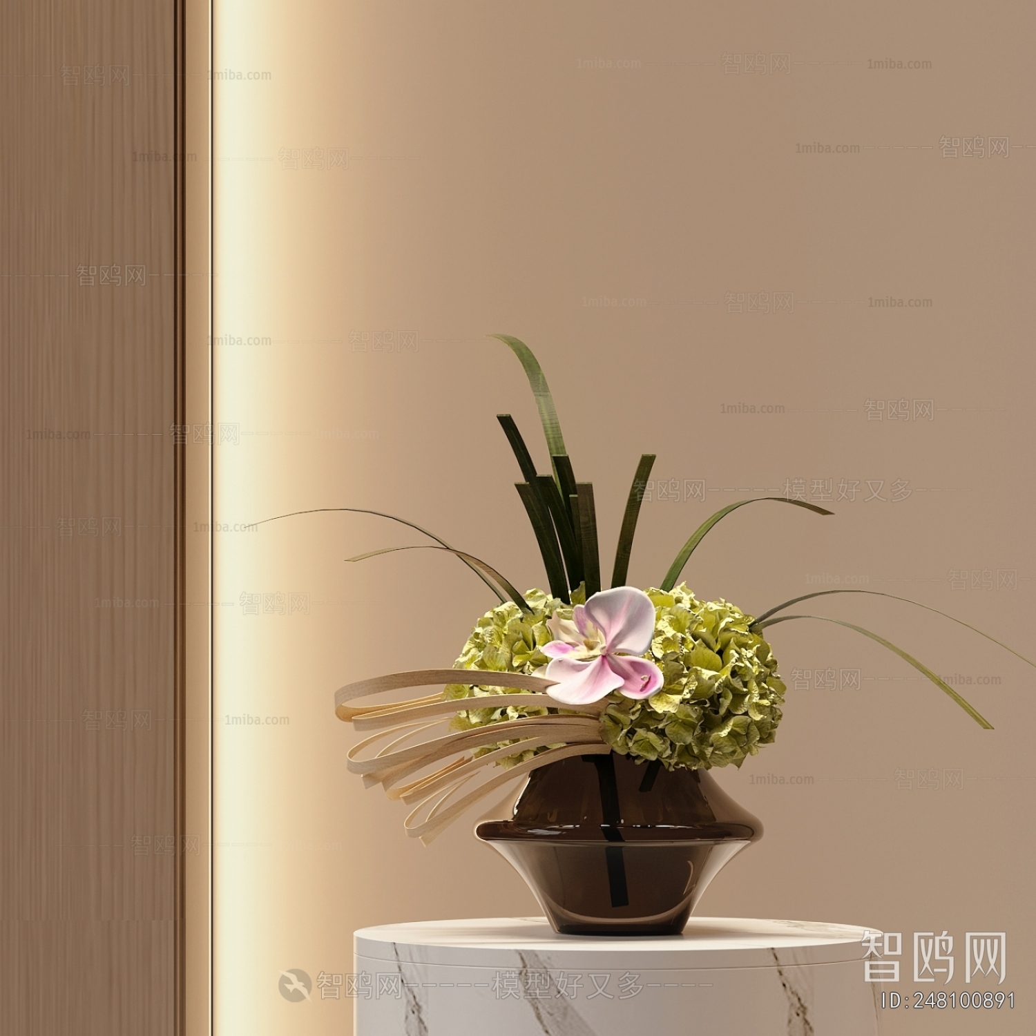 New Chinese Style Flower Arrangement