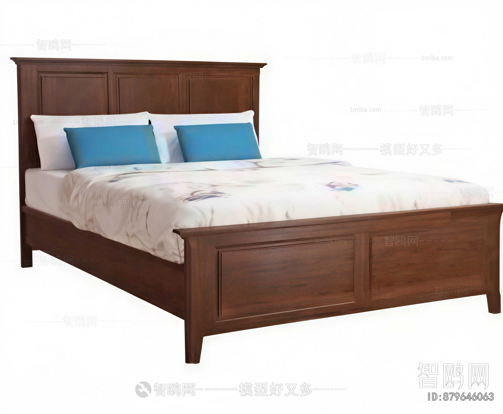 New Chinese Style Double Bed