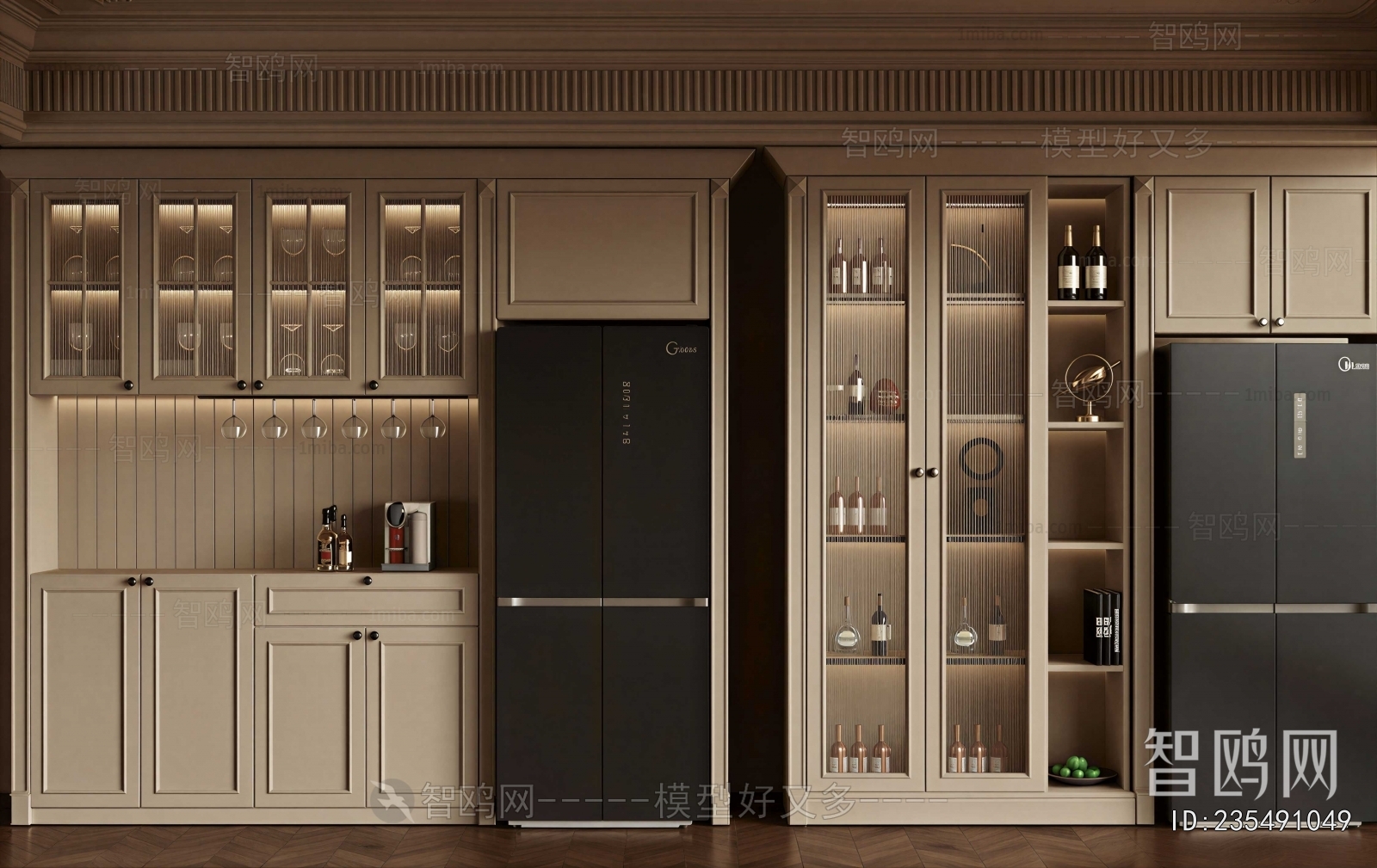 American Style Wine Cabinet