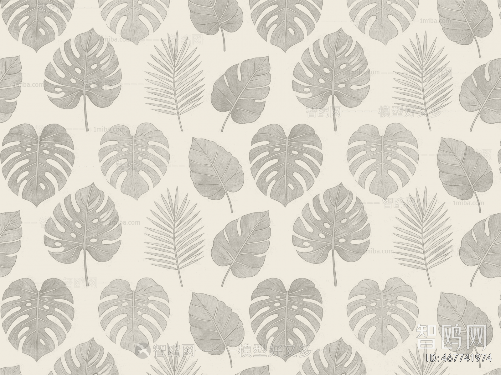 Animal And Plant Pattern Wallpaper