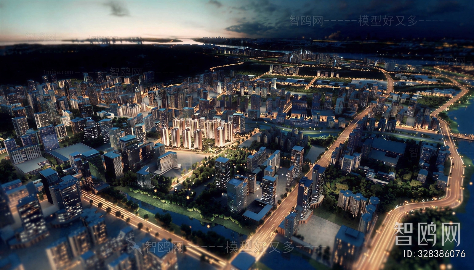 Modern Architectural Bird's-eye View Planning