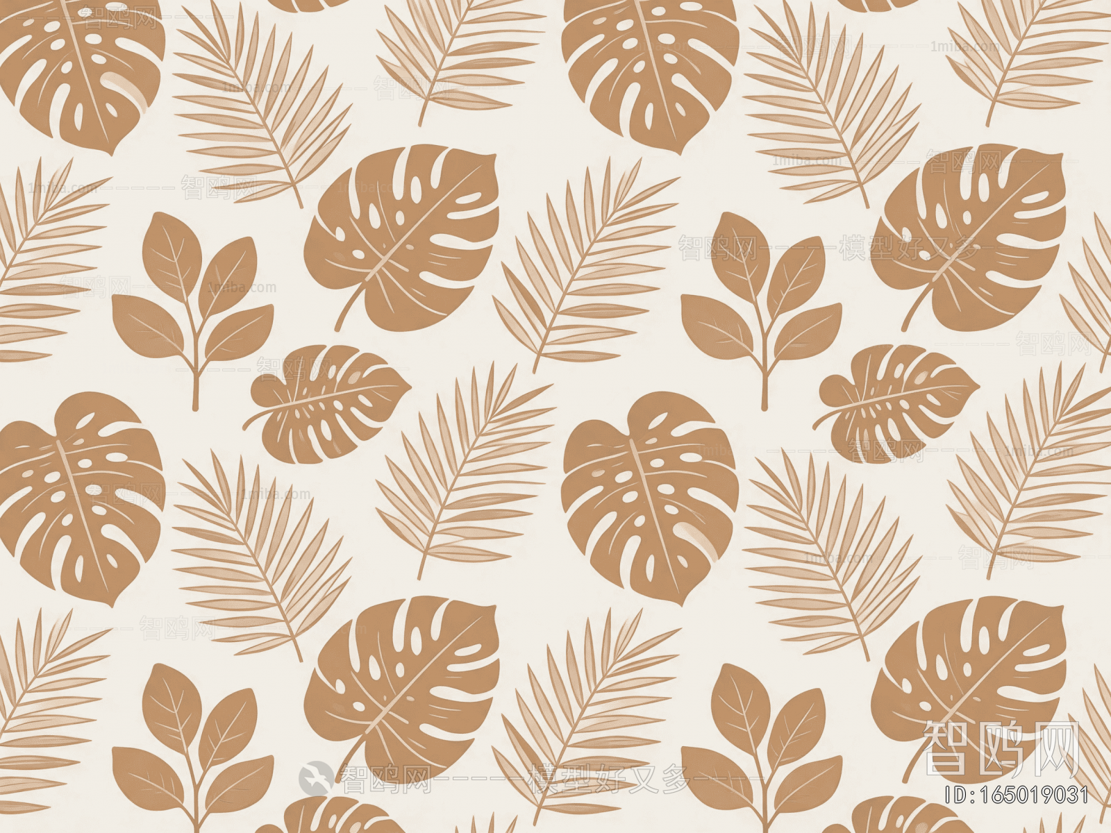 Animal And Plant Pattern Wallpaper